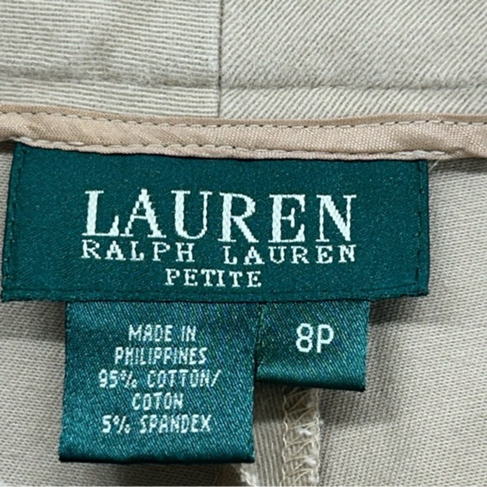Lauren Ralph Lauren Beige Straight Leg Trousers - Picture 2 of 9
